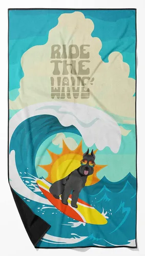Miniatura 86 de Caroline's Treasures MLM1178TWL3060 Surfer Dog Airedale Terrier - Toalla de playa de gran tamaño, manta de playa, piscina, artículos esenciales