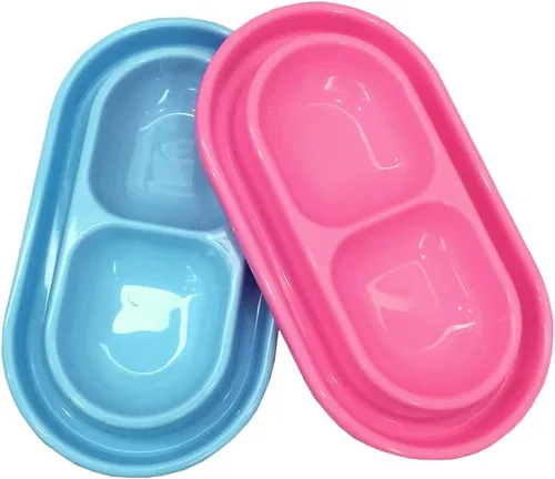 Miniatura 6 de Plato a prueba de hormigas para gatos, comedero para mascotas de 32 onzas, cuenco de agua para perros pequeños y medianos (rosa, M)