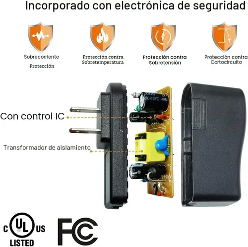 Miniatura 2 de FOUCECLAUS Adaptador de energía AC DC compatible con Brother P-Touch PT-D210 PTD 210 PTD220 PT-D200VP PTH110 Etiquetadora, fuente de alimentación UL