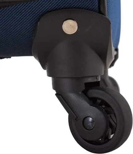 Miniatura 4 de U.S. Traveler Aviron Bay - Equipaje extensible con ruedas giratorias, Azul marinoflor y brillo), US08125N