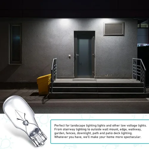 Miniatura 6 de Riakrum T5 - Bombillas de paisaje de 12 voltios, 4 W, bombillas de iluminación de paisaje de bajo voltaje, lámpara de repuesto para jardín al aire