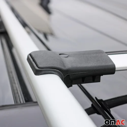 Miniatura 8 de OMAC Barras transversales de aluminio para Toyota RAV4 2006-2012 – Max 165 lb / 75 kg – 2 barras plateadas