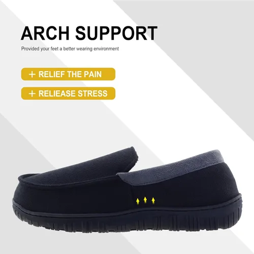 Miniatura 4 de Pantuflas para hombre para interiores y exteriores, zapatillas de casa cómodas