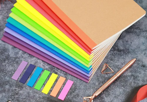 Miniatura 4 de Paquete de 12 cuadernos de papel kraft A5, 60 páginas en blanco diario de viaje al por mayor, cuadernos de tapa suave para mujeres, niñas