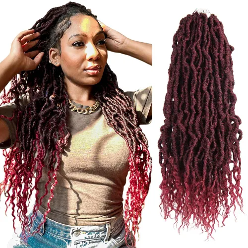 Miniatura 41 de BOHOBABE Rastas Falsas de Cabello de Ganchillo de 30 Pulgadas, Rastas Suaves Boho de Ganchillo con Puntas Rizadas, Rastas Largas de Diosa Bohemia