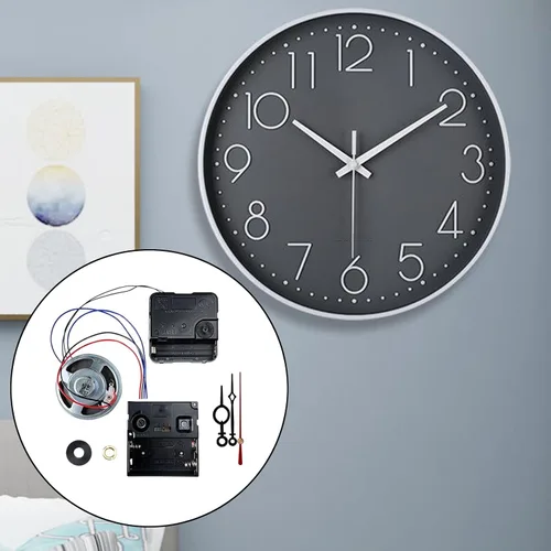 Miniatura 5 de Reloj de pared DIY Mecanismo de Movimiento Reloj de Péndulo Reemplazo con Caja de Campana de Música con Manecillas para Club Bar Oficina Relojes