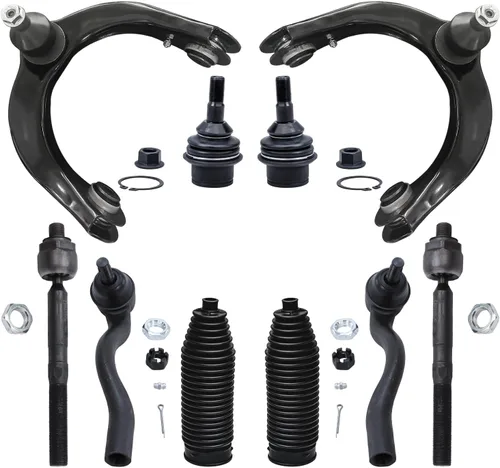 Miniatura 105 de Detroit Axle - Kit de suspensión frontal de 10 piezas para Jeep 2002-2004 Liberty, 2 brazos de control superiores con rótula 2 rótulas inferiores, 4