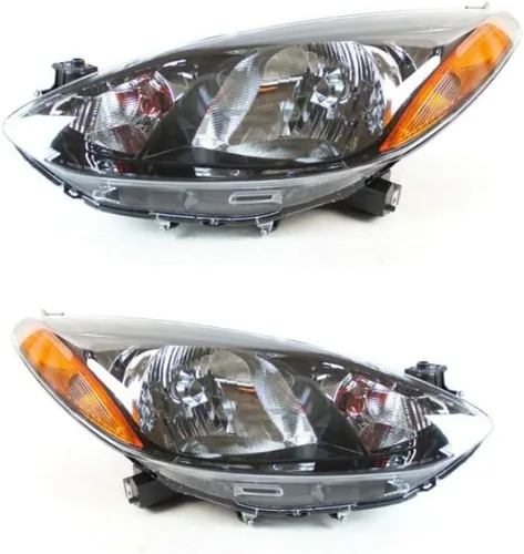 Para 2011-2014 Mazda 2 faro delantero conductor y lado del pasajero certificado CAPA MA2518144 MA2519144-Reemplaza DR61-51-0L0D, DR61-51-0K0D;