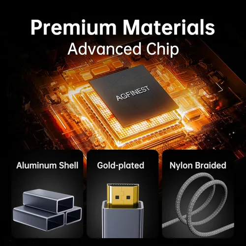 Miniatura 3 de Cable DisplayPort a HDMI de 4K a 240Hz de 3.3 pies - 8K a 60Hz 2K a 480Hz, fuente DP1.4 activa unidireccional a pantalla HDMI 2.1, compatible