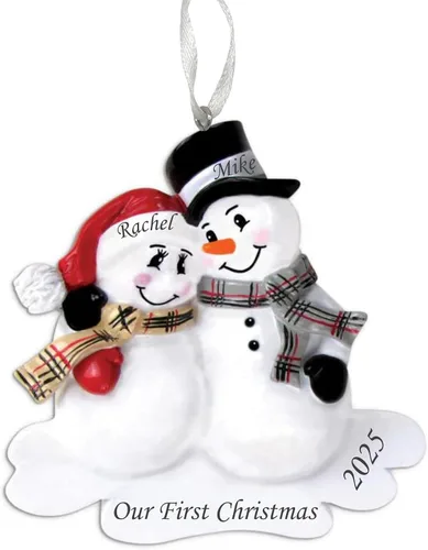 Miniatura 11 de Adorno de Navidad Personalizado para Parejas 2025 – Regalo Personalizado para Parejas, Recién Casados, Parejas Casadas y Comprometidas – Decoración