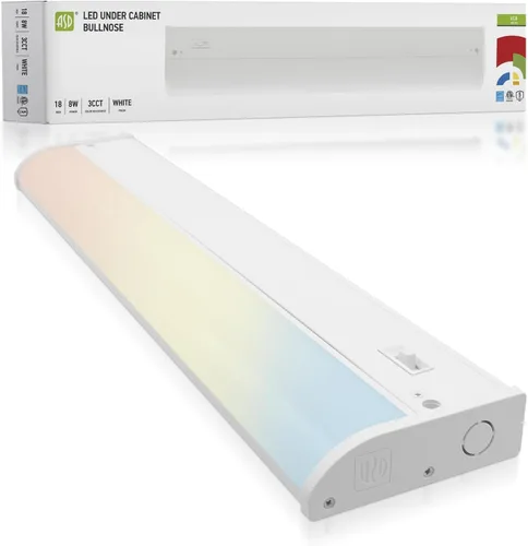Miniatura 15 de ASD Iluminación LED para debajo del gabinete, 9 pulgadas, 3 W, 202 LM, luces regulables cableadas para debajo del gabinete para cocina, 3000 K