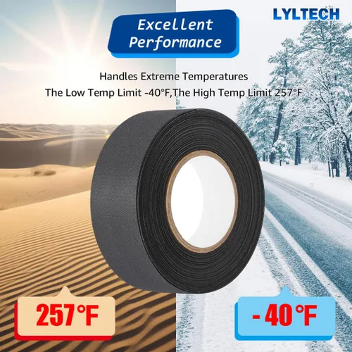 Miniatura 3 de Cinta eléctrica Lyltech color negro de 66 pies x 3/4 pulgadas x 0.07 milésimas de pulgada, y 600 voltios con certificación UL/CSA. Impermeable