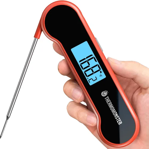 Termómetro digital de lectura instantánea de 0.5 segundos para carne con precisión de ± 0.5 ℉, termómetro de alimentos para cocinar utensilios de