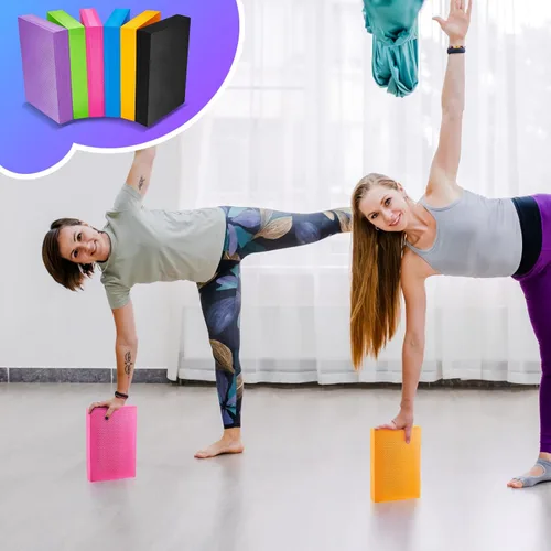 Miniatura 6 de Hanaive Almohadilla de equilibrio de espuma para entrenamiento de yoga, cojín antideslizante para ejercicios de estabilidad, estiramiento, pilates