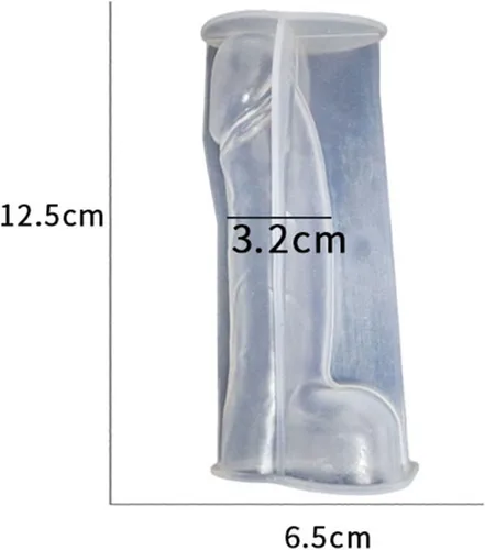 Miniatura 3 de renvena Moldes de vela genital para hombre, molde de vela genital 3D para hombre, molde de cera para bricolaje, moldes de resina tipo C 4.7 in