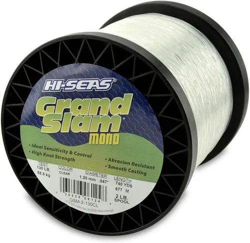 Miniatura 14 de HI-SEAS Grand Slam - Sedal de pesca de monofilamento, fuerte y resistente a la abrasión, en agua dulce y salada transparente, rosa, verde, azul Azul