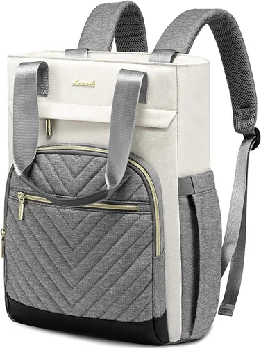 Miniatura 9 de LOVEVOOK Mochila para computadora portátil para mujer, bolsa de trabajo de 15.6 pulgadas, mochila para profesores, enfermeras, mochila de viaje