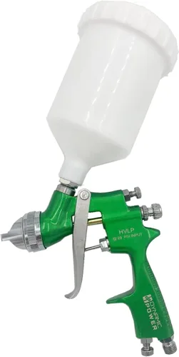 DYNAMIC POWER Pistola de pulverización HVLP de alimentación por gravedad 600cc, tamaño de punta de boquilla 0.055 in DP-98V/G