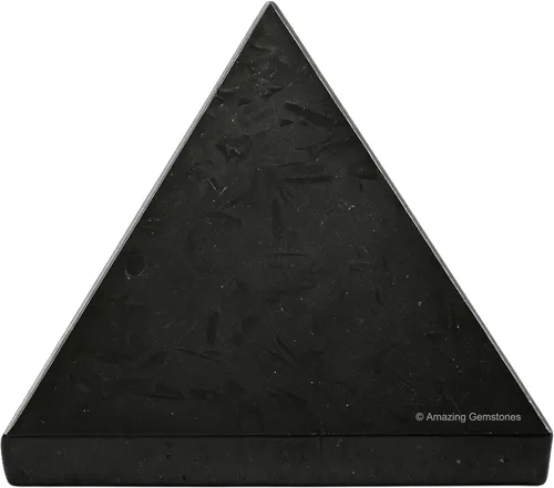 Miniatura 2 de Piedras curativas de pirámide de cristal de turmalina negra de Amazing Gemstone - Figurina de gran pirámide de 2" de piedra natural para meditación