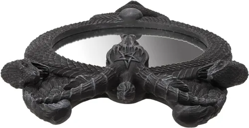 Miniatura 3 de Pacific Giftware Baphomet Espejo Cordel con dos Serpientes y un ala Baphomet