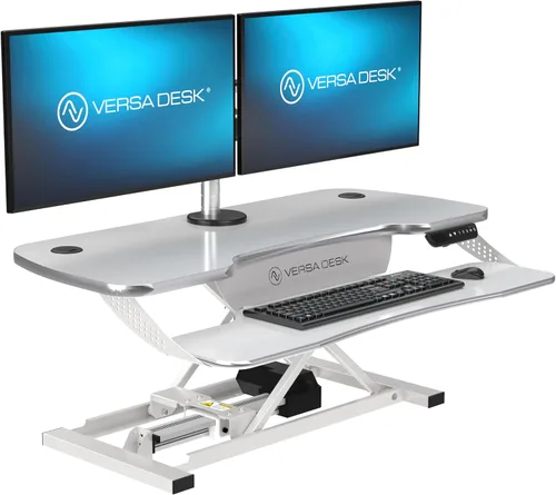 Miniatura 11 de VERSADESK PowerPro Elite - Convertidor de escritorio eléctrico ajustable de 36 pulgadas con controlador programable y concentrador USB. Aplicación