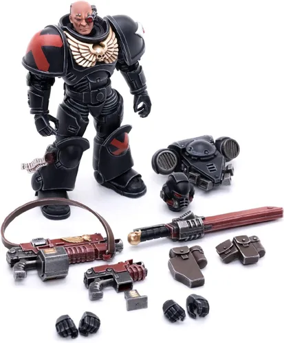 Miniatura 6 de Pipigirl JoyToy - Figuras de acción de soldado con licencia genuina 1/18 de 40 K, kits de modelos de guerrero extremo militar militar de 4 pulgadas