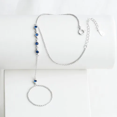Miniatura 32 de Pulsera de plata de ley 925 para mujer, pulsera de mano para mujer, pulseras esclavas de 7 a 9 pulgadas ajustable