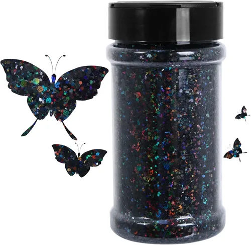 Miniatura 39 de Purpurina blanca ultrafina, 16 oz (1 lb), purpurina fina para manualidades de resina, uñas, vasos, slime, cosméticos y decoración de festivales