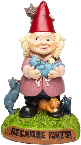Miniatura 10 de BigMouth Inc Little Mer-gnome - Estatua de gnomo de jardín, divertida figura para césped y patio al aire libre, decoración de escultura de regalo