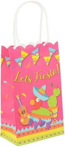 Miniatura 6 de Blue Panda Bolsas de recuerdo de fiesta, paquete de 24, papel multicolor con asas de cuerda, 9 x 5.3 x 3.15 pulgadas, para dulces y golosinas
