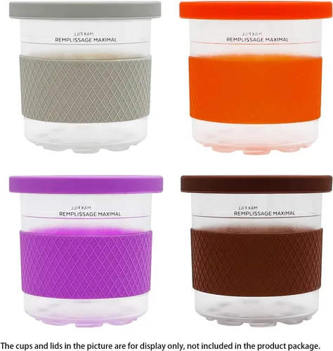 Miniatura 6 de Fundas de silicona de repuesto, compatibles con contenedor de Ninja Creami Ice Cream Maker, modelo: NC301, NC300, NC299AMZ Series.