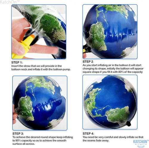 Miniatura 3 de Paquete de 12 globos con diseño de planeta en 4D para decoración del Día de la Tierra, 22 pulgadas, 360 grados, para decoraciones de fiestas