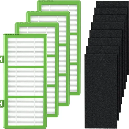 HAPF300AHD-U4R - Filtros HEPA de repuesto para purificador de aire Holmes AER1, partes # HAPF300AH-U4R, HAP242-NUC, 4 HEPA verdaderos + 8 prefiltros