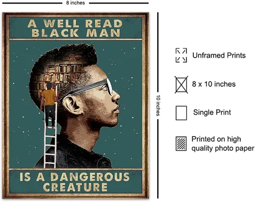 Miniatura 2 de Black Art - Decoración afroamericana, decoración de aula, citas motivacionales positivas inspiradoras, póster de cultura negra, impresión de pared