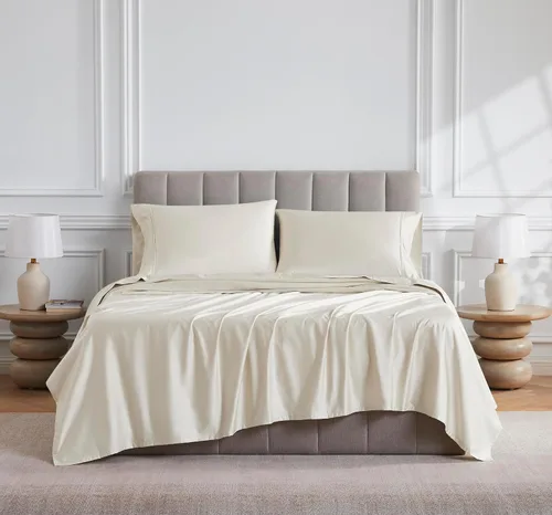 Miniatura 19 de Linen Closet Juego de sábanas de 1000 hilos de algodón egipcio de 4 piezas, 100% satén de algodón, ropa de cama de lujo con bolsillo profundo de 18