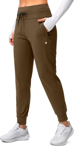 Miniatura 29 de G Gradual Pantalones deportivos con forro polar para mujer, de cintura alta, resistentes al agua, térmicos, para invierno, correr, senderismo