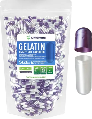 Miniatura 35 de XPRS Nutra Cápsulas vacías de tamaño 2 – 100 cápsulas vacías de gelatina – Pastillas de relleno de cápsulas de bricolaje – Cápsulas de gel de Multi