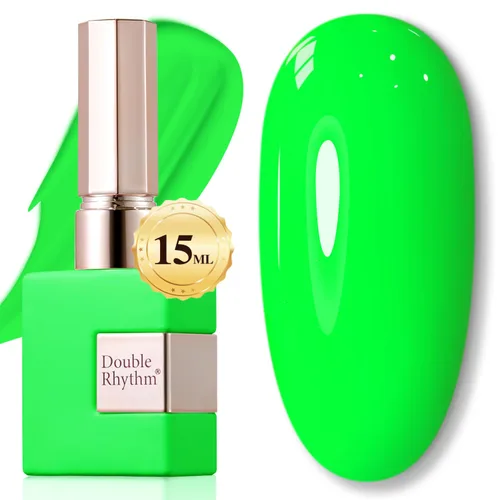 Miniatura 32 de Double Rhythm 15ml de esmalte de uñas en gel, color puro, mismo color, misma botella, esmalte de uñas de remoción para arte de manicura en salón