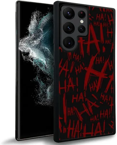 Funda compatible con Samsung Galaxy S23 Ultra, Joker Laughter - Funda protectora de goma de silicona suave antideslizante y a prueba de golpes para