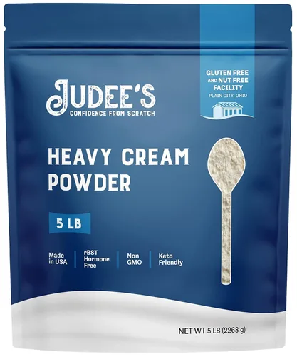 Miniatura 10 de Judee's Gluten Free Crema Espesa en Polvo - Crema para Café en Polvo Apta para Keto - Crema en Polvo Estable en Estantería para Salsas y Sopas