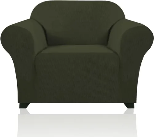 Miniatura 76 de PrinceDeco Funda elástica para sofá de 3 cojines, protector de muebles con parte inferior elástica antideslizante, apta para perros