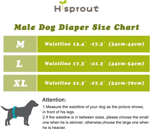 Miniatura 4 de Pañal reutilizable para perro macho, lavable, tela duradera y absorbente, envoltura para vientre (paquete de 3), color soñar, XL