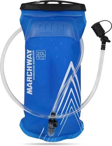 MARCHWAY Bolsa de hidratación ligera de TPU de 2L/3L para paquetes de hidratación, bolsa de depósito de agua de boca ancha con asa de transporte