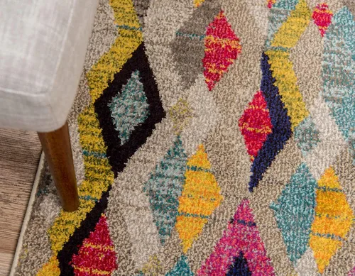 Miniatura 5 de Unique Loom Sedona Collection Southwestern, envejecida, sobreteñida, moderna, tribal, alfombra de área abstracta, 2 pies 2 pulgadas x 6 pies 7