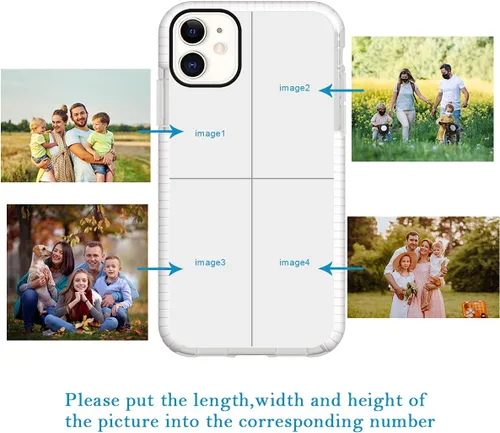 Miniatura 49 de Funda de teléfono personalizada para iPhone 11, diseño personalizado de fotos de collage de múltiples imágenes, resistente a los golpes, resistente