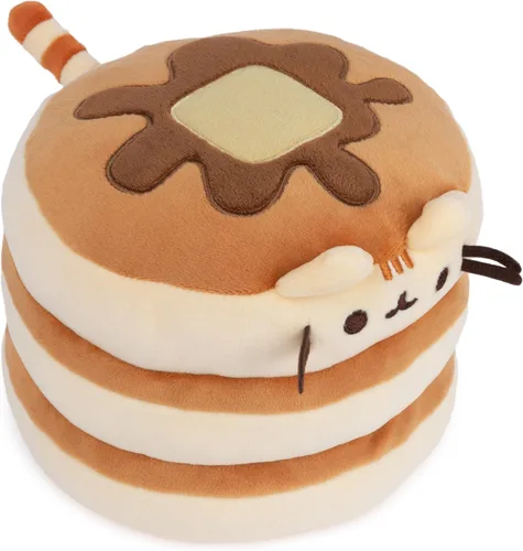 Miniatura 2 de GUND Pusheen la gata Pancake Squisheen - Peluche de felpa, juguete blandito para niños a partir de 8 años, color marrón, 6