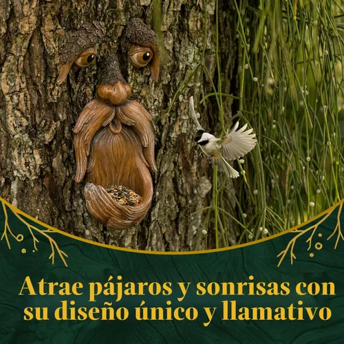 Miniatura 3 de Cara de árbol, caras de árbol al aire libre, arte de árbol, decoraciones de árbol al aire libre, caras de árbol, decoración de tocón de árbol, cara