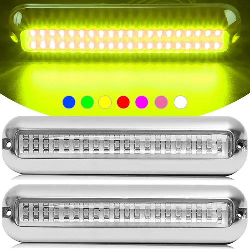 Miniatura 10 de HUSUKU SOOP3 PRO 2000LM 60LED - Lámpara impermeable para embarcación, luz ultraclara, elevada intensidad, Azul