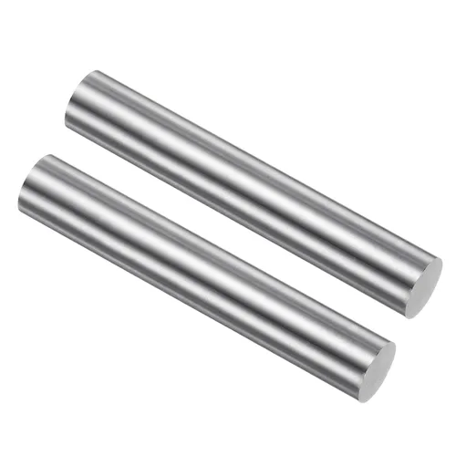 uxcell 2 piezas varillas redondas de acero, 10 mm x 60 mm de acero de alta velocidad (HSS) Barra de torno herramienta, para eje, engranaje, taladro,