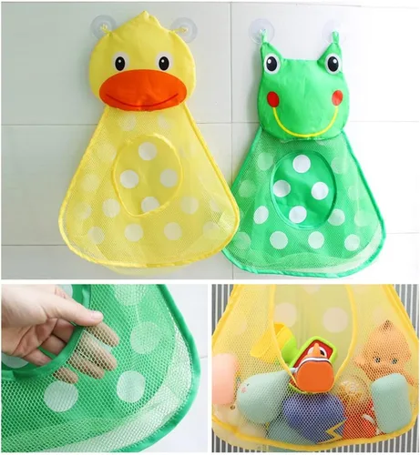 Miniatura 5 de Surakey Juguetes de baño para bebés con 1 bolsa organizadora y almacenamiento de juguetes de baño para tina, juego de pesca y juguetes de piscina